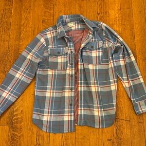 J. Crew Seaboard Blue Plaid Button-Up Flannel Shirt